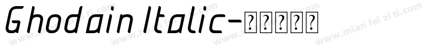 Ghodain Italic字体转换